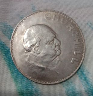 1965 Churchill Queen Elizabeth UK coin