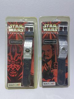 1998 Star Wars Episode 1 Phantom Menace Darth Maul Novelty LCD Watch Watchit
