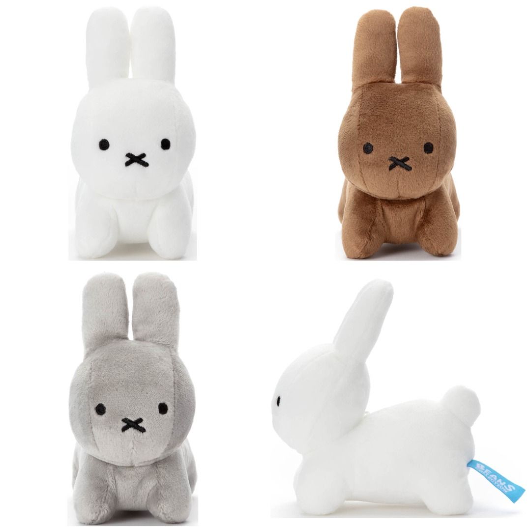 [Sold] Takara Tomy Miffy Plush - Beans Washable White / Brown / Grey 豆豆 ...