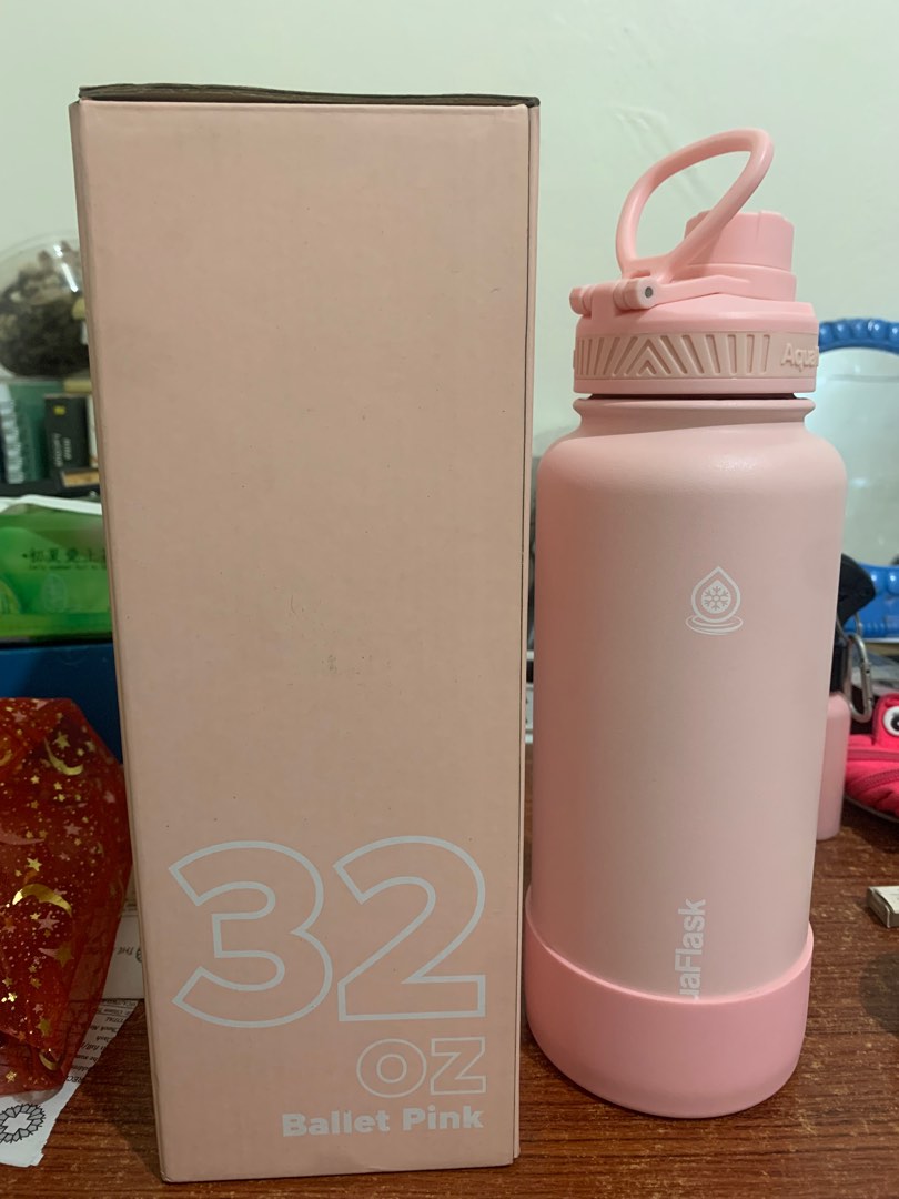 32oz Ballet Pink Aquaflask, Furniture & Home Living, Kitchenware
