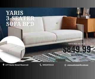 3 SEATERS SOFA BED FOR SALE!!! $150 DOWN NOW!!!