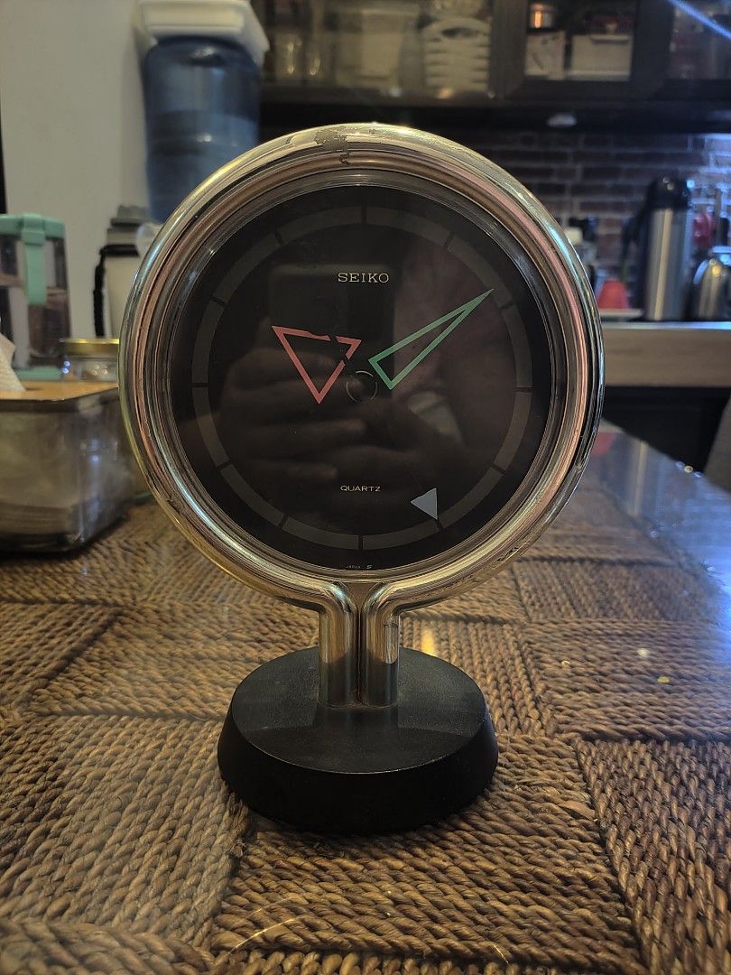 80's Vintage SEIKO PostModern Table Clock (Category: Clocks) located in Taguig. Submitted by mixxstuffsshopii (Listing ID 1255532623, Image 2). Description: 👉80's Vintage SEIKO PostModern Table Clock 👉Good Working Condition 👉Php 5,000.