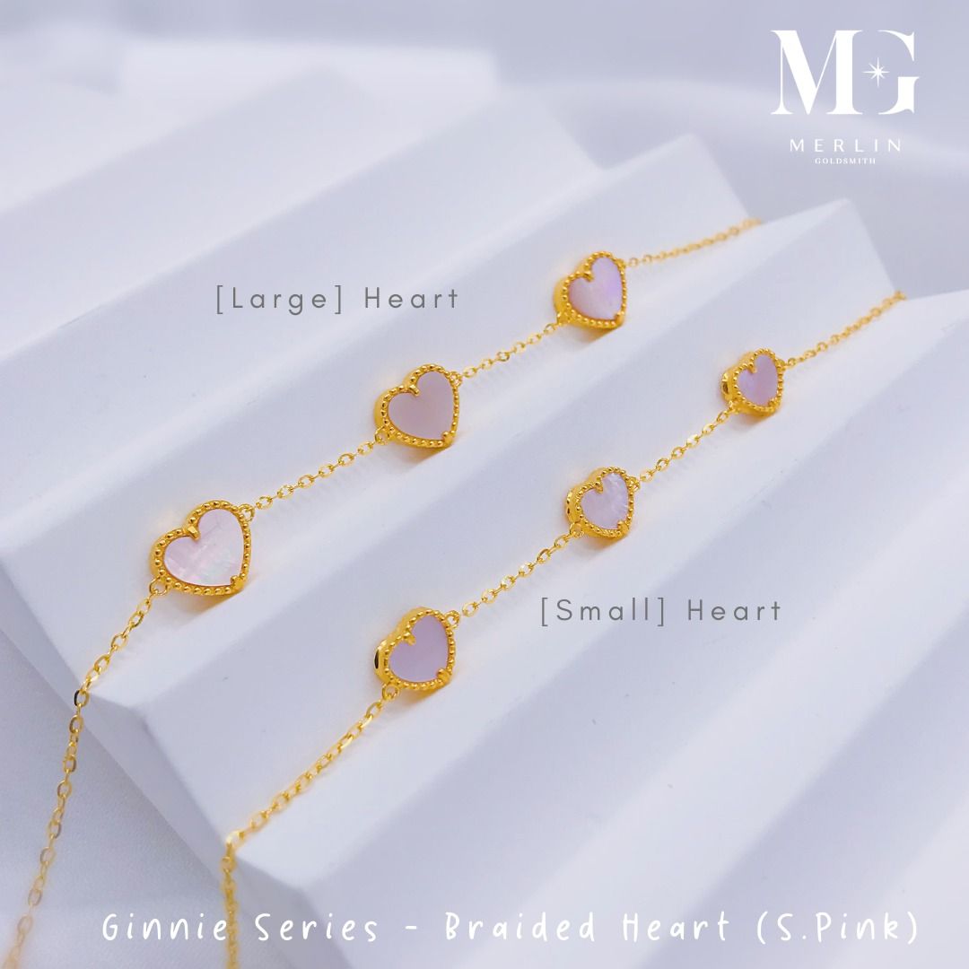 Braided cheap heart bracelet