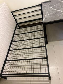 《大淡水二手精品傢俱》黑鐵單人加大床組