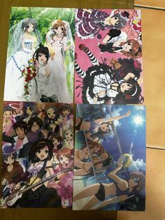 涼宮春日的憂鬱 色紙四張