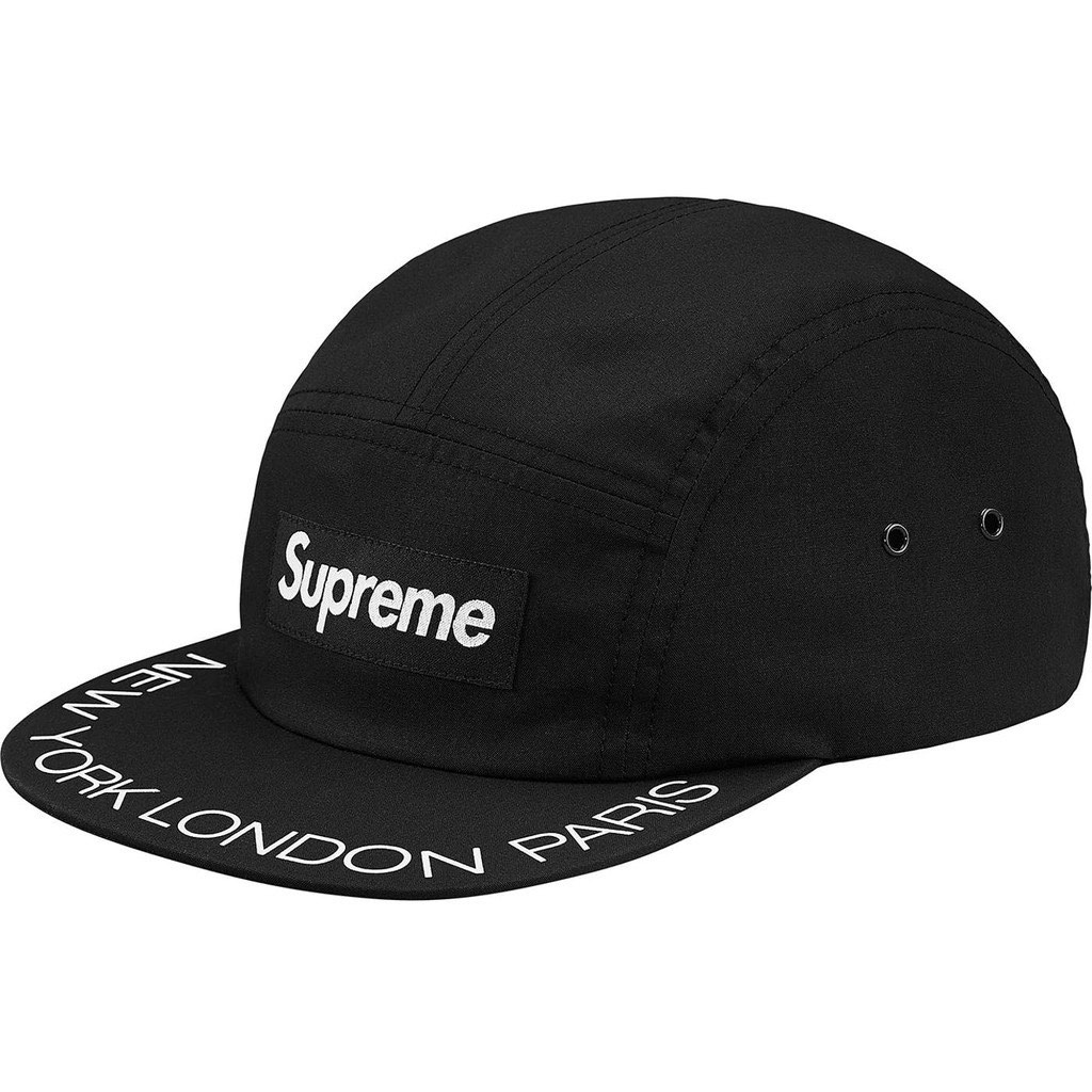 全新轉賣* 日本購入Supreme 2018SS Visor Print Camp Cap 帽沿字母五