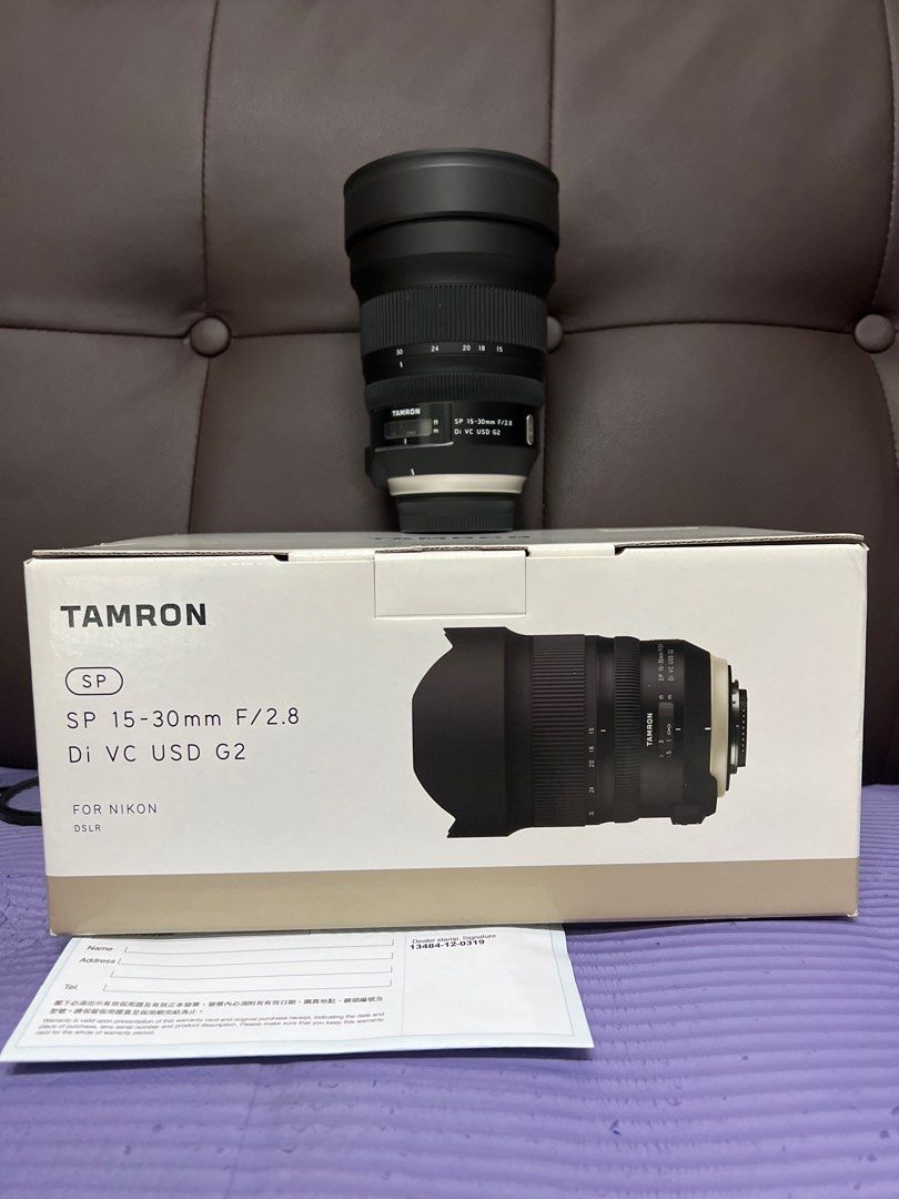 全新一樣全套有盒香港行貨Tamron 15-30 15-30mm F2.8 VC USD G2 Nikon