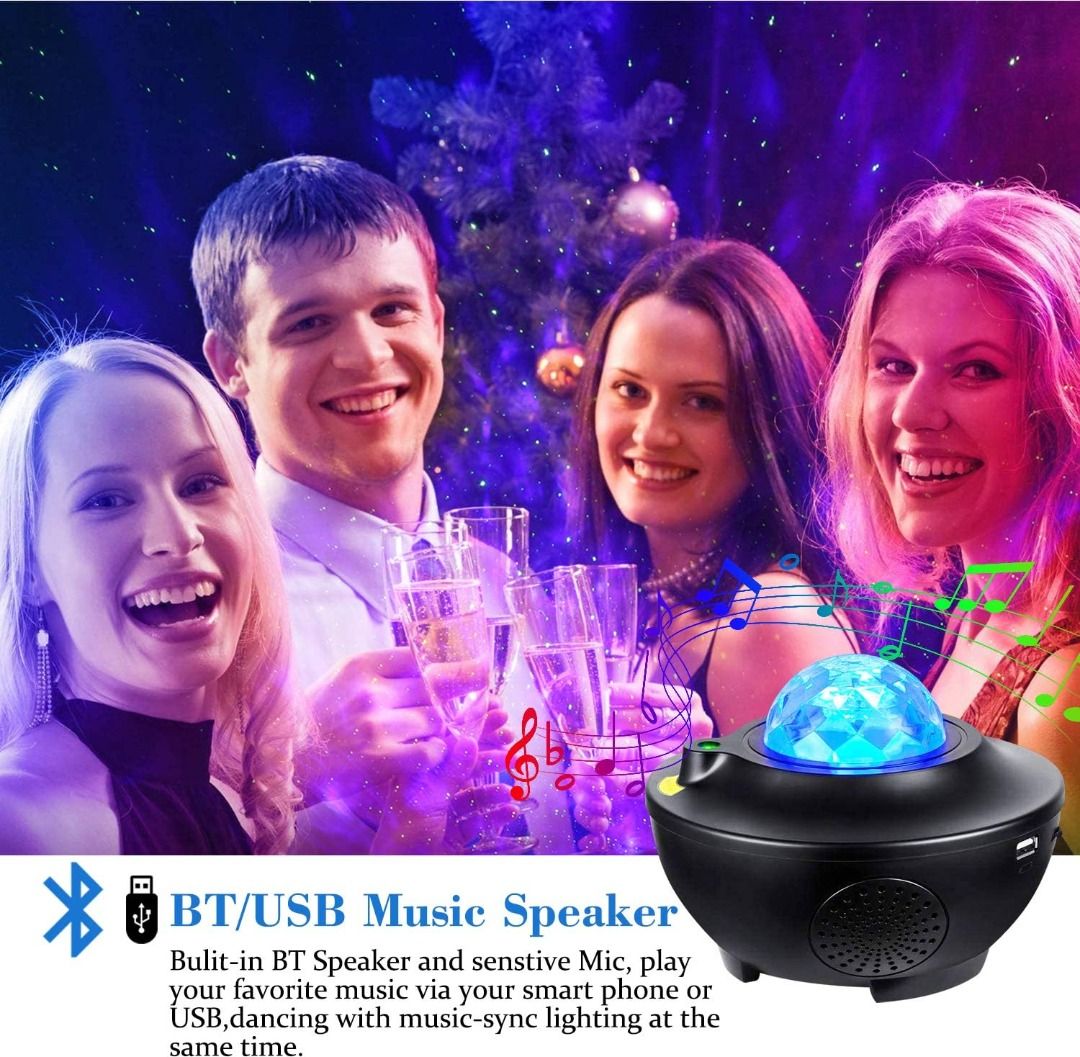 Ocean wave night light projector and bluetooth speaker deals