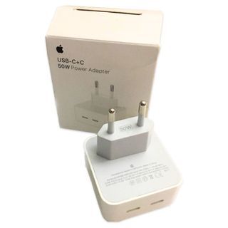 Adaptor Apple Charger iPhone iPad Dual Port Type USB-C+C 50 Watt