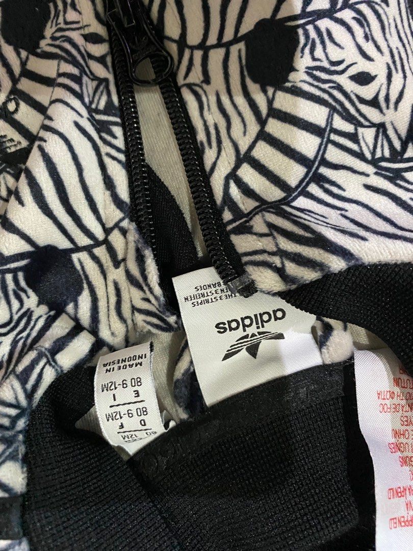 Zebra adidas tracksuit on sale