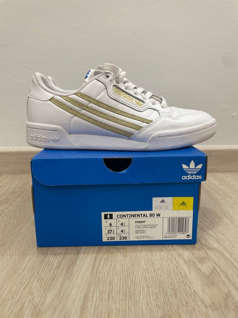 Adidas Contentinal Women s Gold Stripes Sneaker Shoes Women s