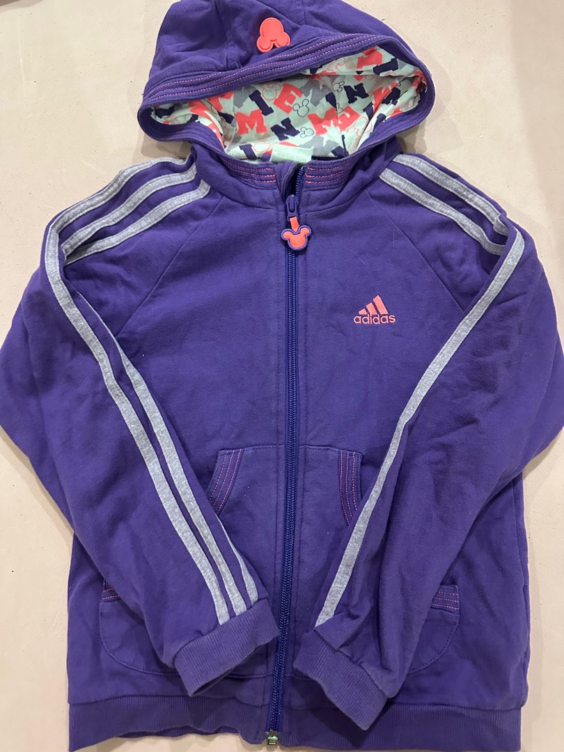 Girls clearance adidas windbreaker