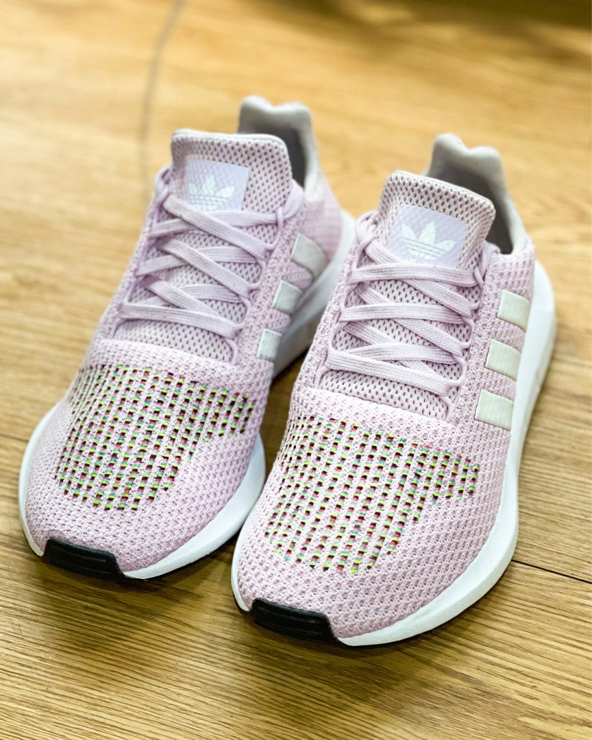 Adidas swift run knit aero pink women's online shoe