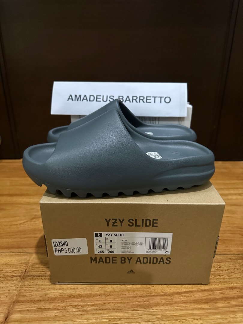 yeezy slides mineral blue