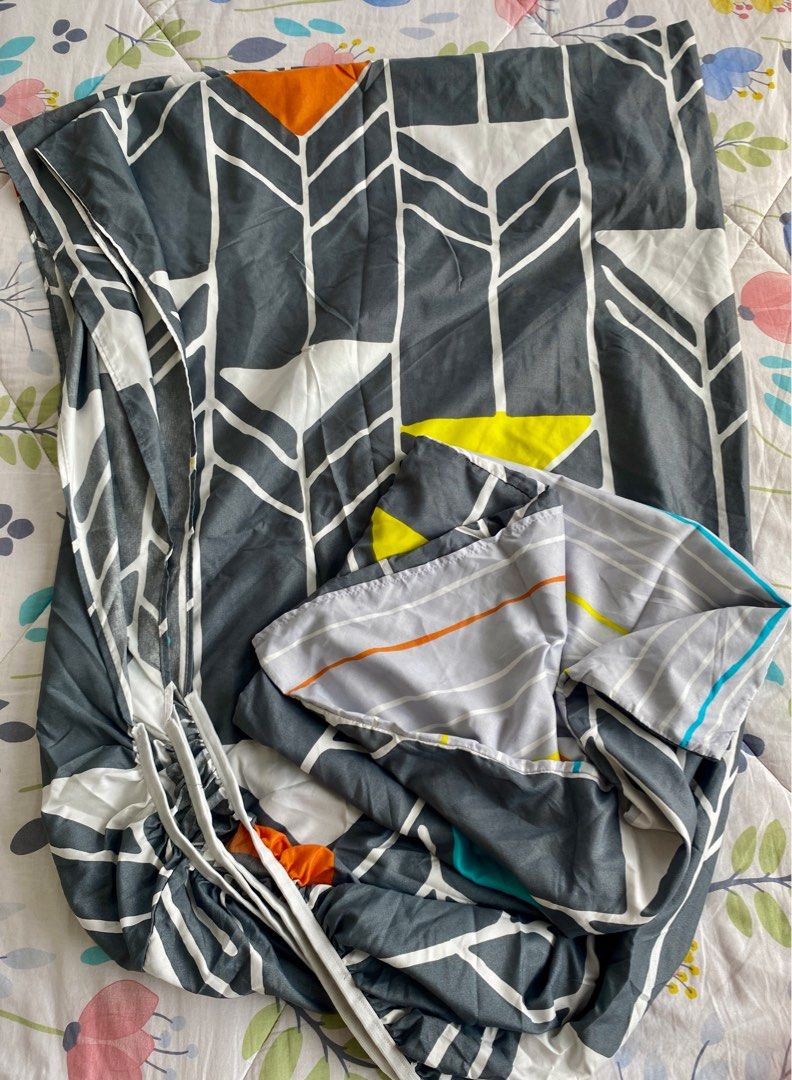 AKEMI super single bedsheet set, Furniture & Home Living, Bedding