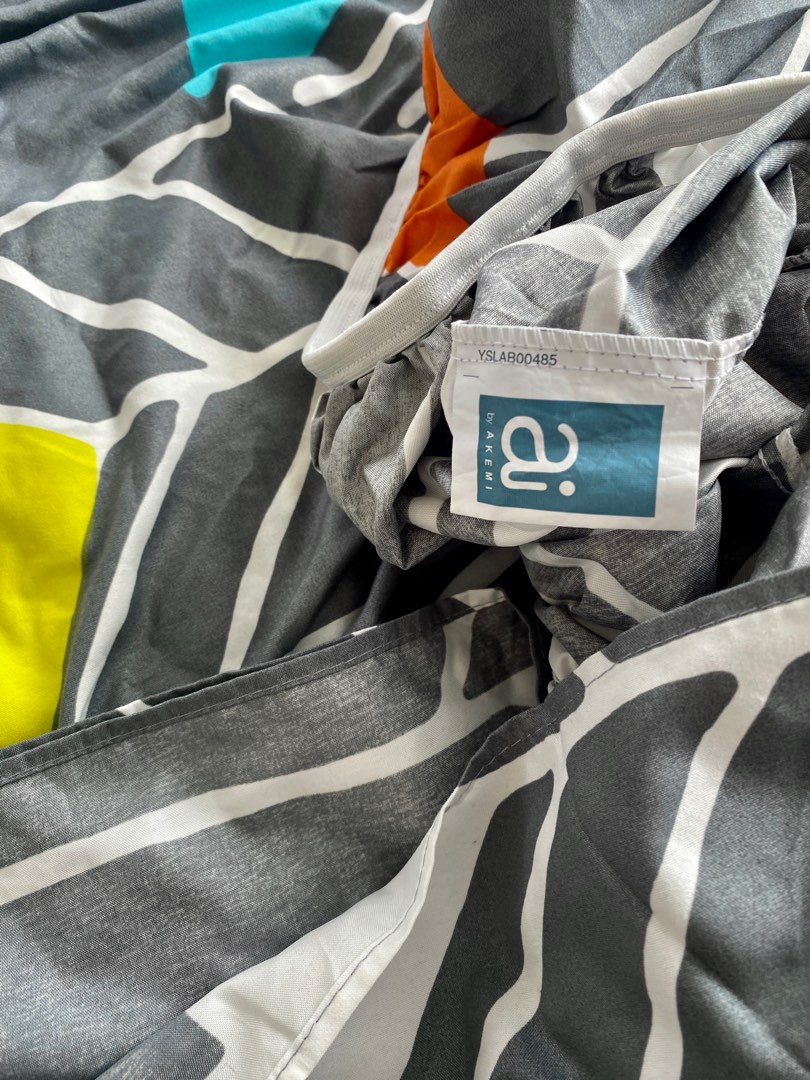 AKEMI super single bedsheet set, Furniture & Home Living, Bedding