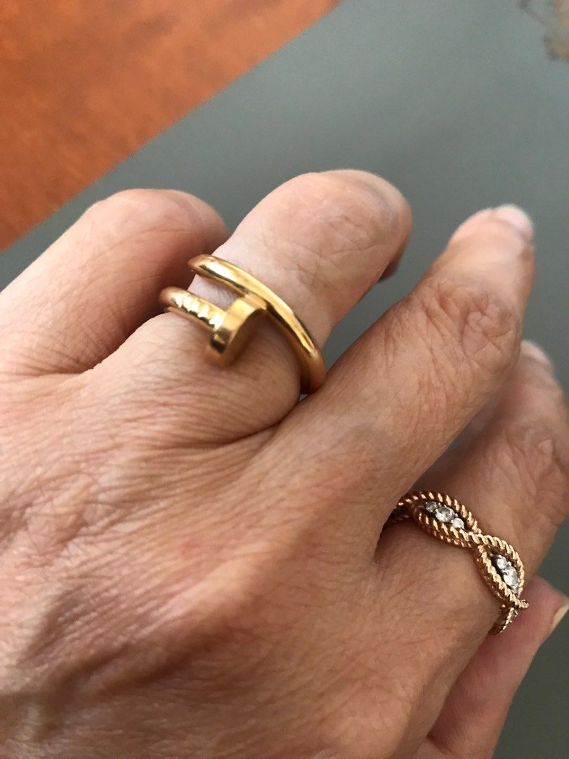 Auth Cartier Juste in clou ring YG 50 Women s Fashion Jewelry Organizers Rings on Carousell