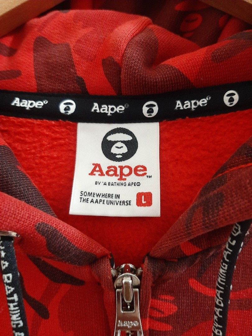 Aape - Aape by Bape Camo Hoodie- Camo Red – Streetwear Official
