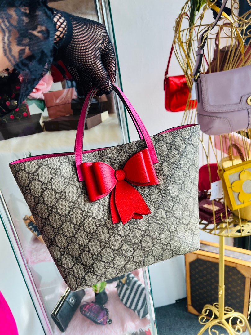 Authentic Gucci GG Mini Tote Bowtie Limited Edition Bag