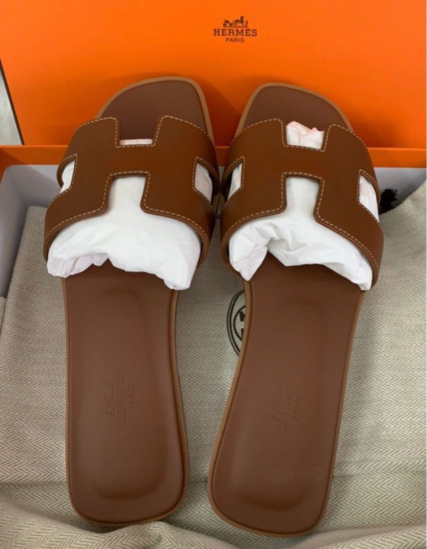 AUTHENTIC HERMES SANDAL GOLD Luxury Sneakers Footwear on Carousell