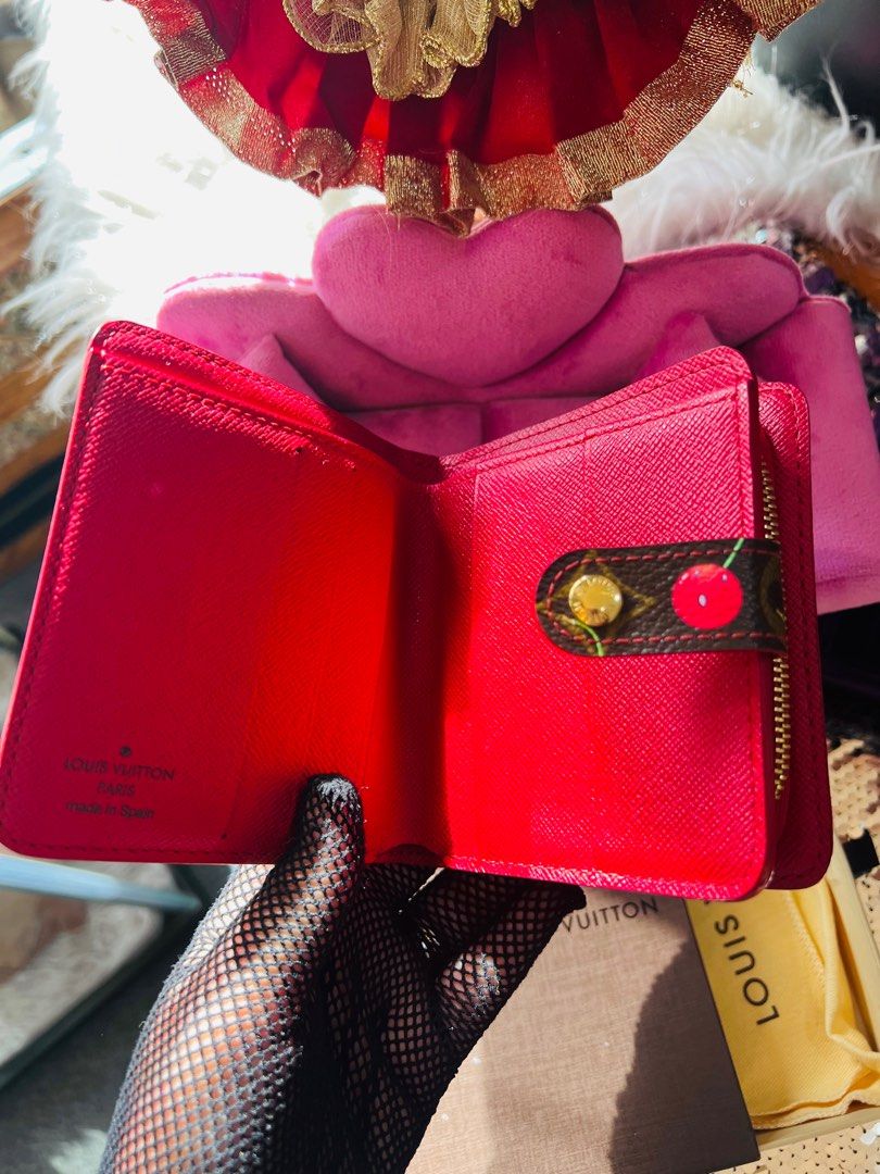 LV Limited Edition Cherry Zippy Compact Wallet in 2023