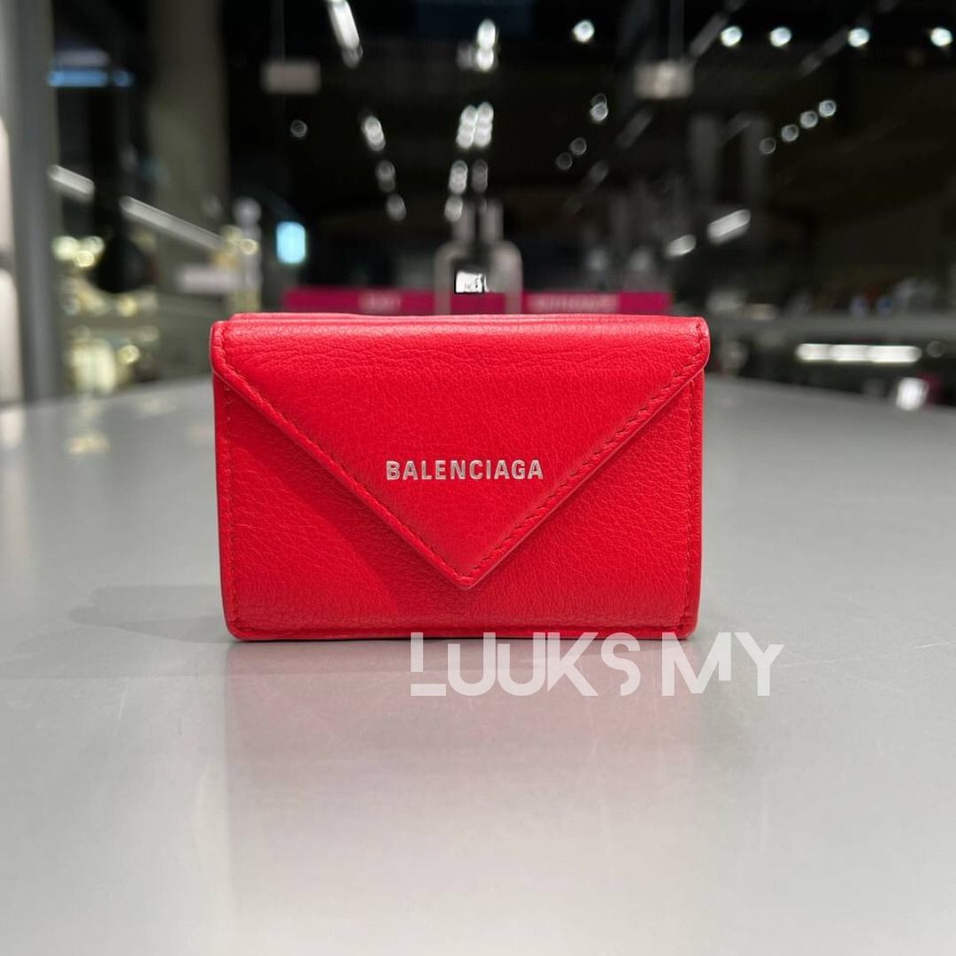 Balenciaga papier wallet hot sale