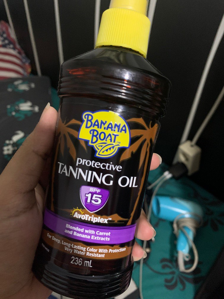 Banana Boat Tanning Oil SPF 15, Kesehatan & Kecantikan, Kulit, Sabun