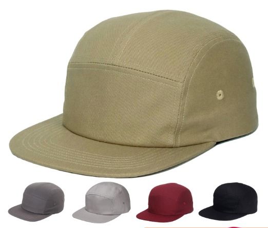 Plain five sale panel hat