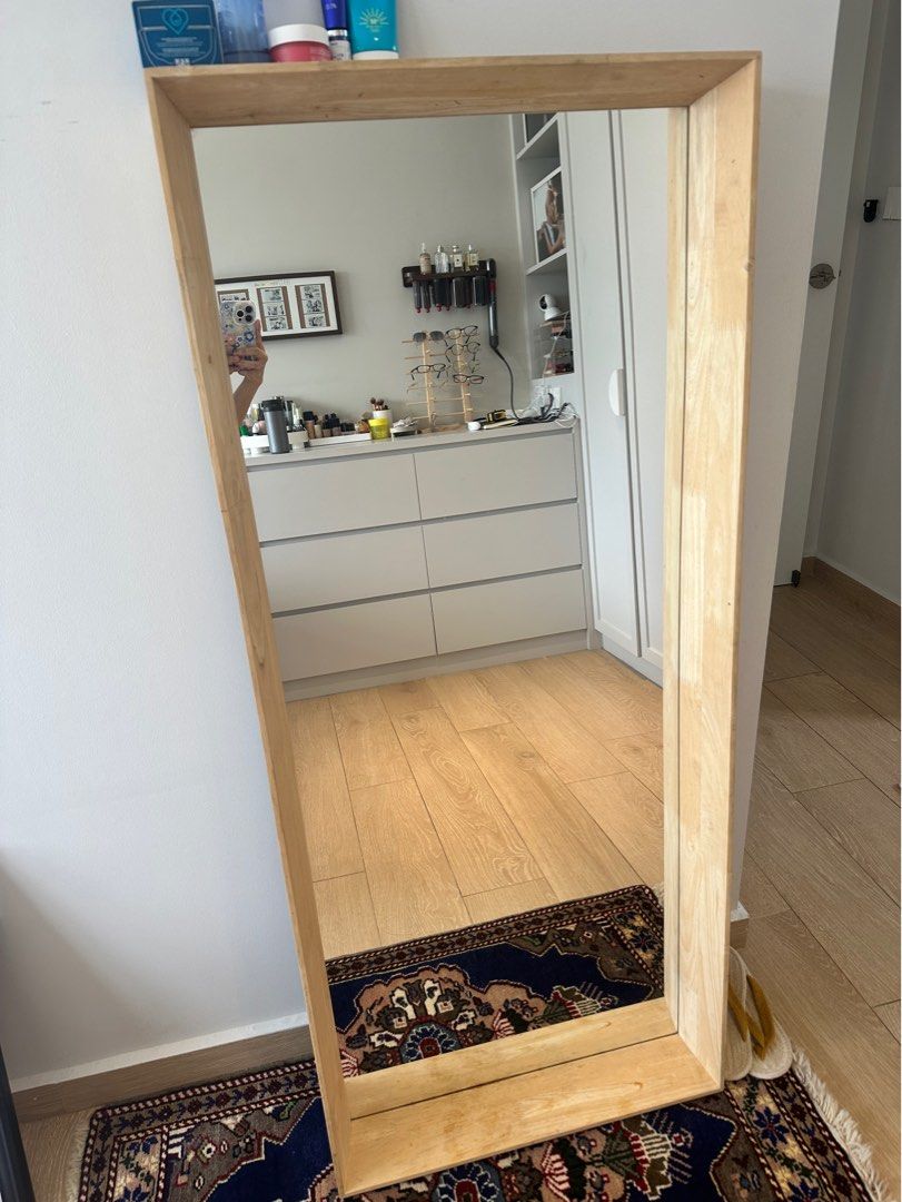 Oak Floor Length Mirror | Floor Roma