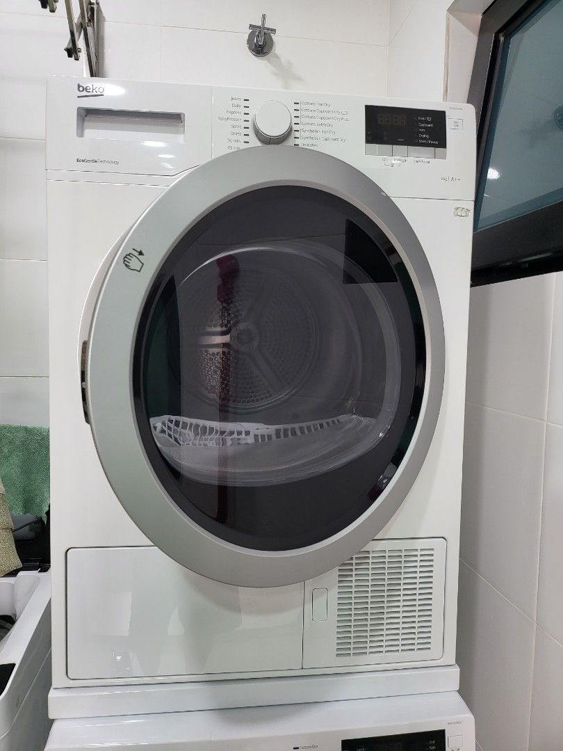 Beko DSX83410W Heat Pump Tumble Dryer, TV & Home Appliances, Washing