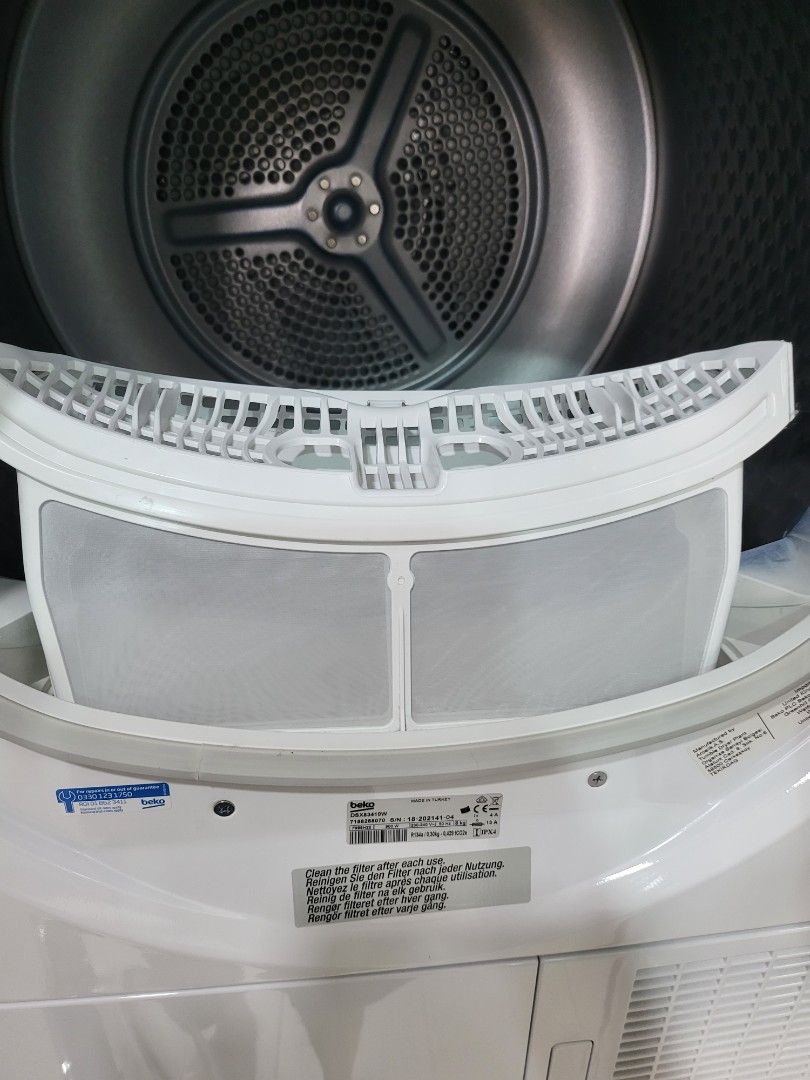 Beko DSX83410W Heat Pump Tumble Dryer, TV & Home Appliances, Washing