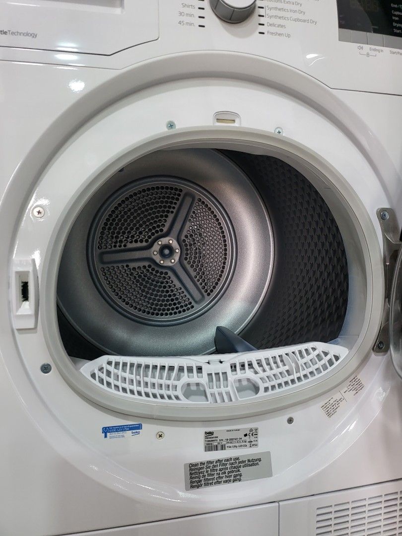 Beko DSX83410W Heat Pump Tumble Dryer, TV & Home Appliances, Washing