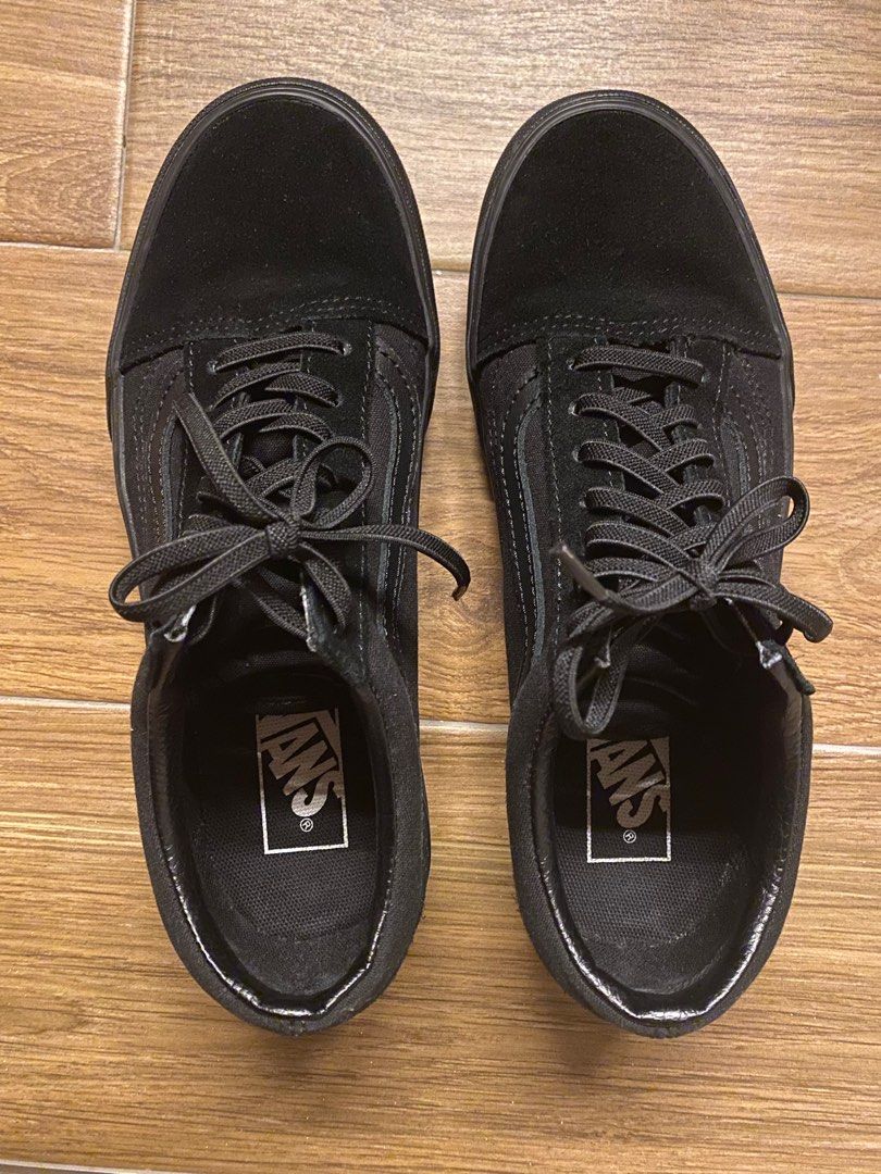 Mens black vans sneakers on sale