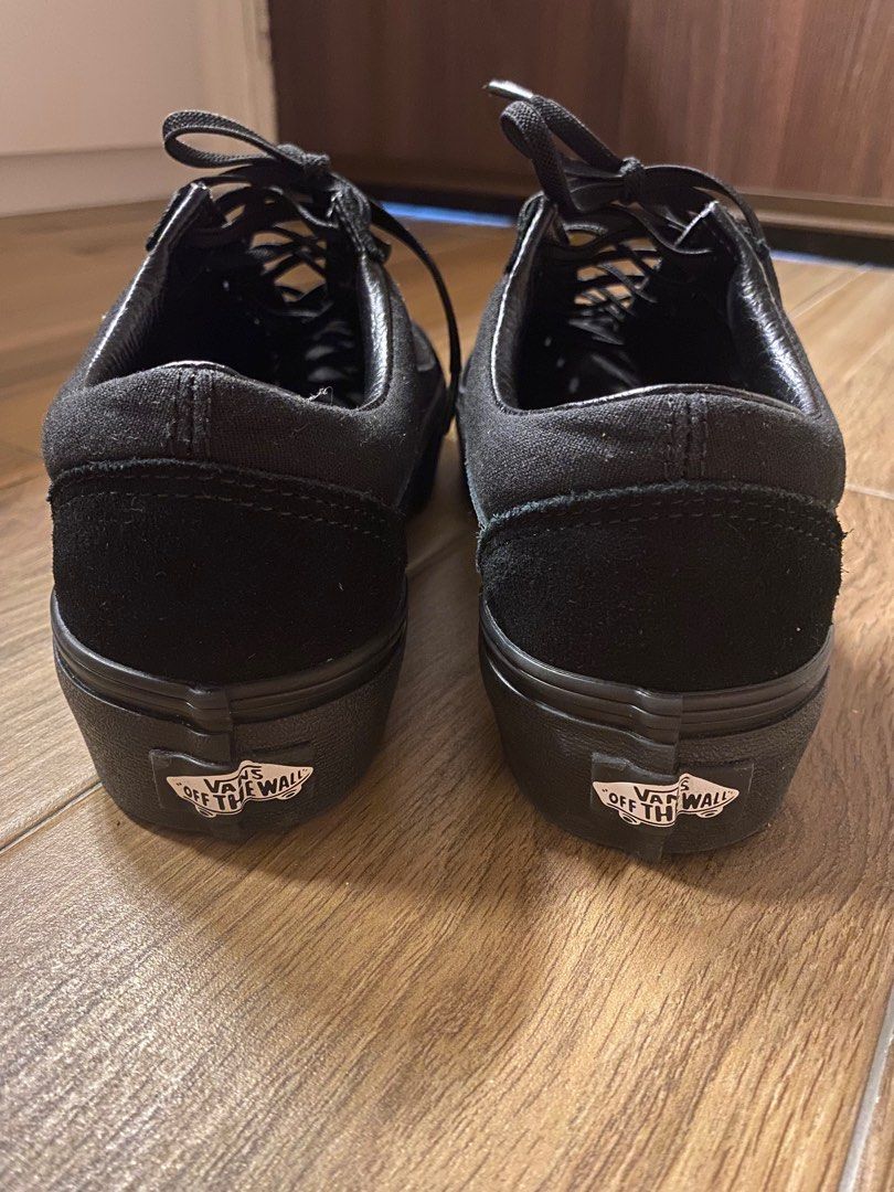 Mens black sale vans shoes