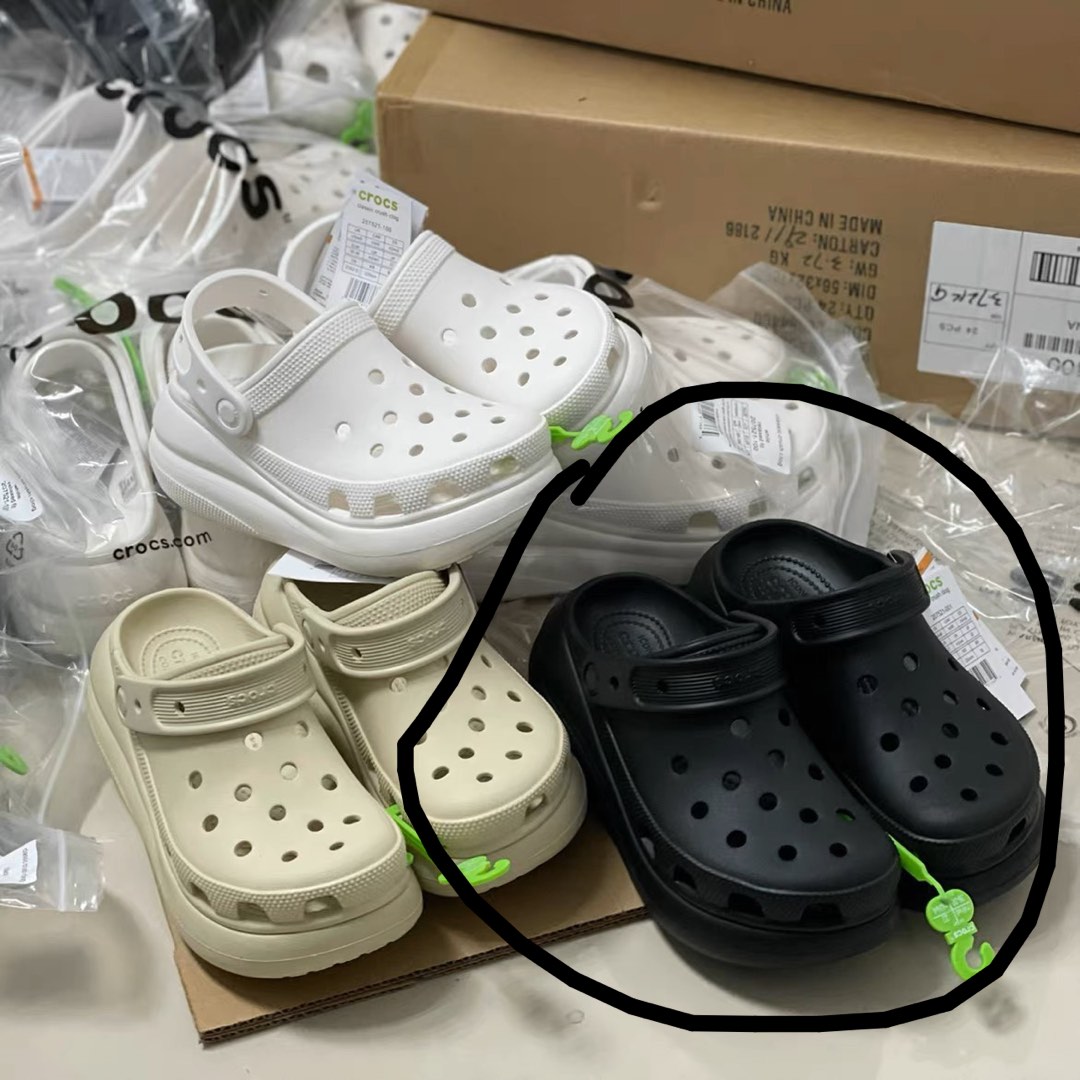 bn black platform crocs