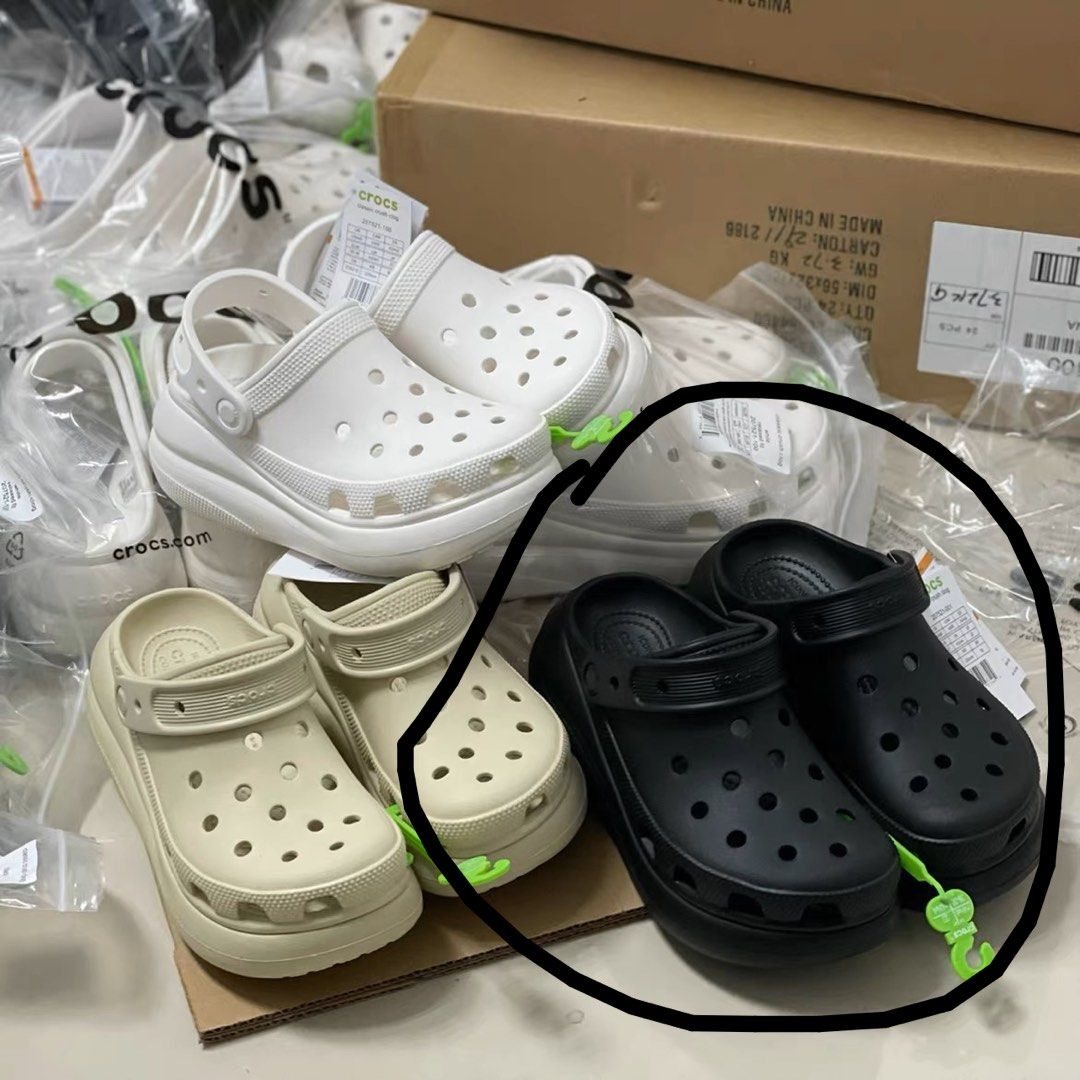 bn black platform crocs