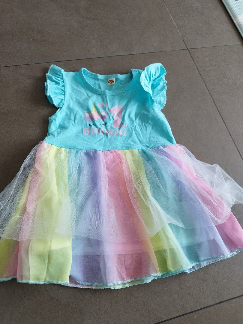Rainbow dress new arrivals girl