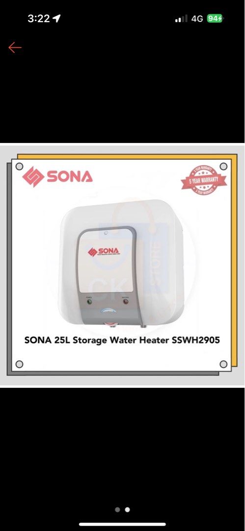 Brand new water heater tank, TV u0026 Home Appliances, Water Heater u0026 Instant  Showers on Carousell