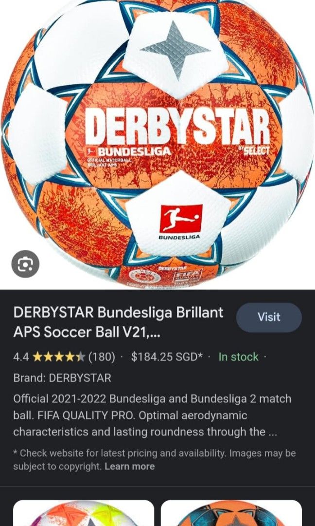 Derbystar Brillant APS 2022 is official match ball of Bundesliga 2022/2023