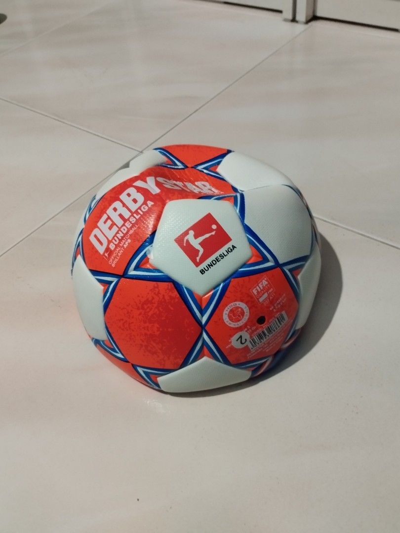  DERBYSTAR Bundesliga Brillant APS Soccer Ball V21,  Orange/White, 5 : Sports & Outdoors
