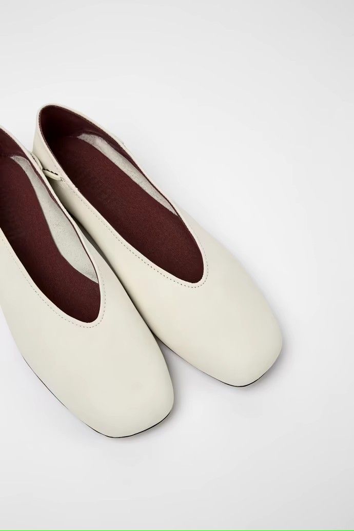 White hotsell formal flats