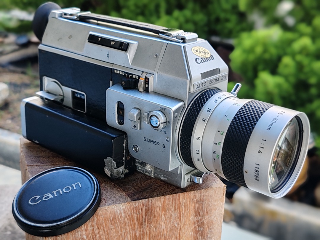 Canon Auto Zoom 814 Super 8 Movie Camera, Photography, Video Cameras on