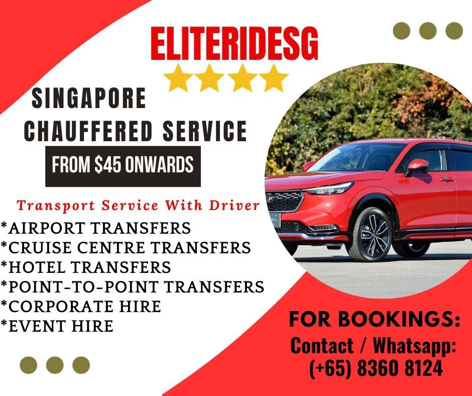 Airport Transfer Singapore Arrival & Departure Transport With Driver