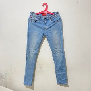 Carvil blue skinny jeans - celana panjang wanita - bawahan cewek - biru muda - thrift pants