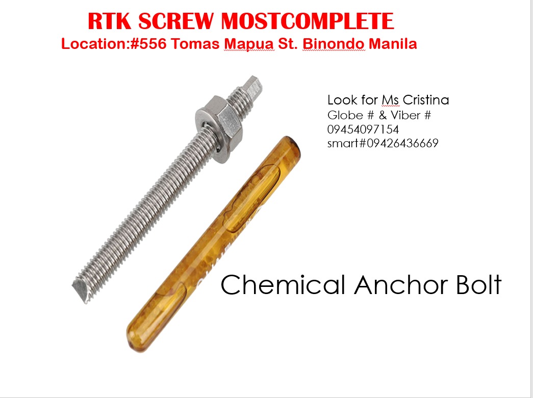 Chemical Anchor Bolt, Commercial & Industrial, Construction Tools