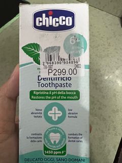 Chicco toothpaste