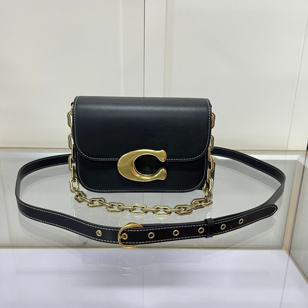 Coach Limited Edition Idol Bag In Refined Calf Leather White Women Crossbody Sling Shoulder Chain Bag Luxury Bags Wallets on Carousell