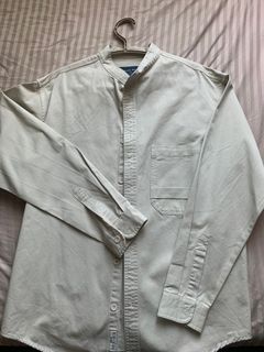 Collarless shirt