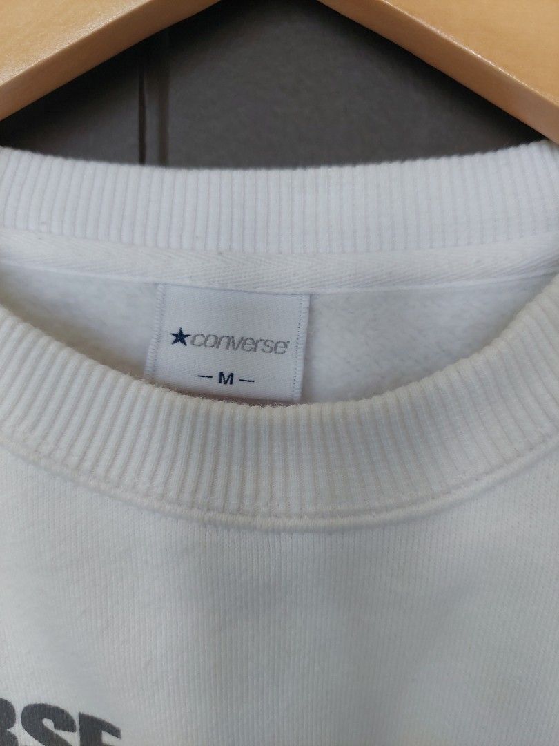 Converse White Sweatshirt Men s Fashion Tops Sets Hoodies on