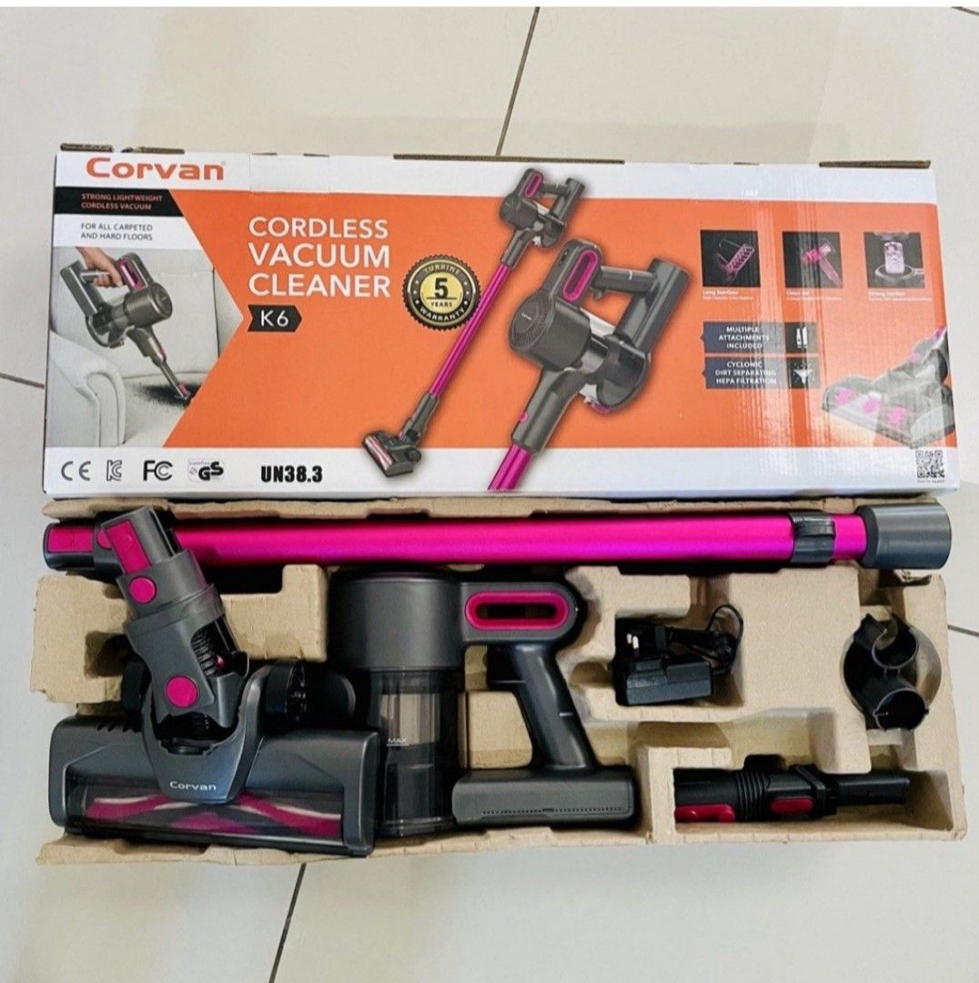 Corvan cordless vacuum wireless cleaner k6/k6s, TV & Home Appliances